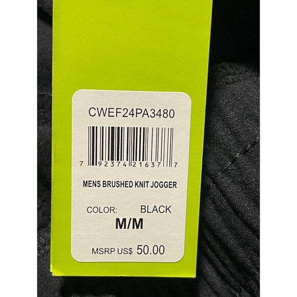 Etonic Mens Brushed Knit Jogger Pants Black Size M Performance Activewear - Picture 6 of 8